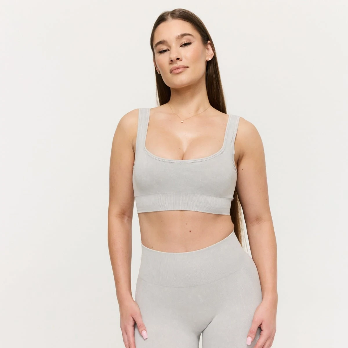GymBeam Sutien sport Lift Seamless Grey · záber 1