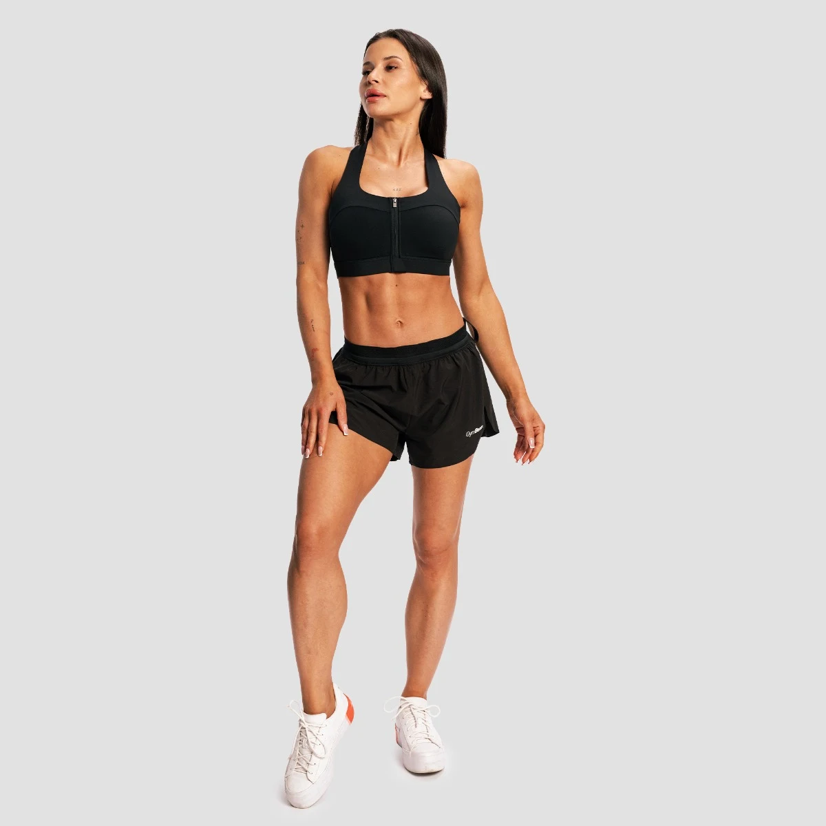 GymBeam Pantaloni scurți de alergare pentru femei Pulse X Black · záber 5
