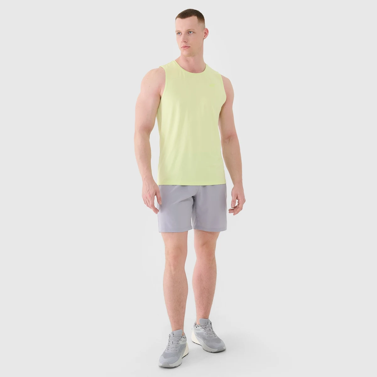 Pánsky rýchloschnúci regular tank top - zelený · záber 2