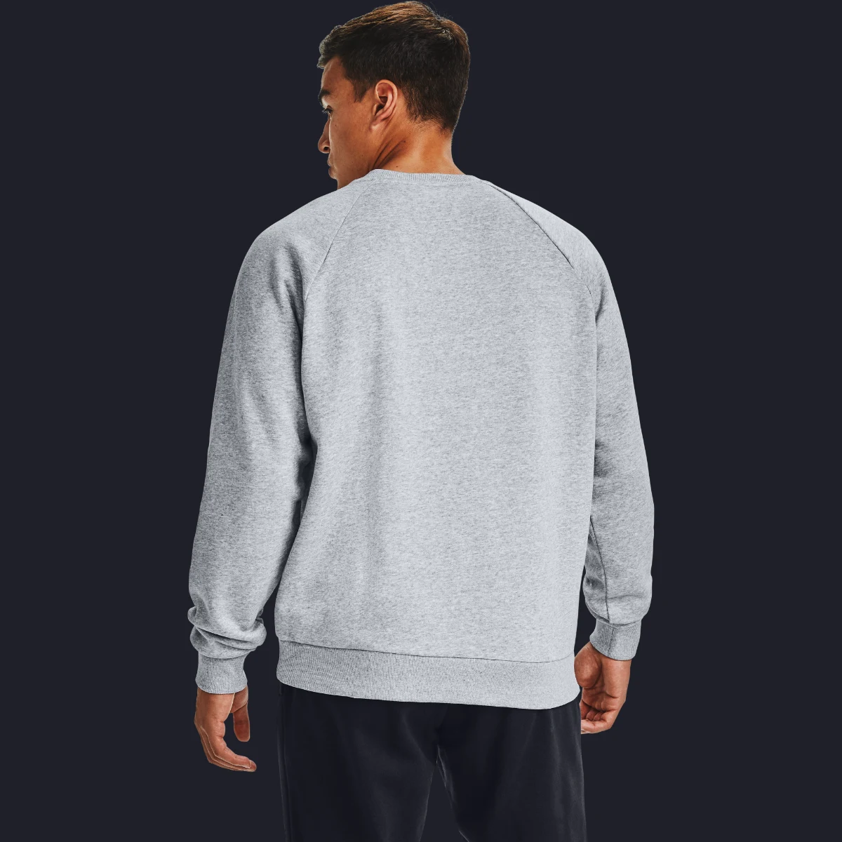 Under Armour Men‘s Hoodie Rival Fleece Crew Grey · záber 2