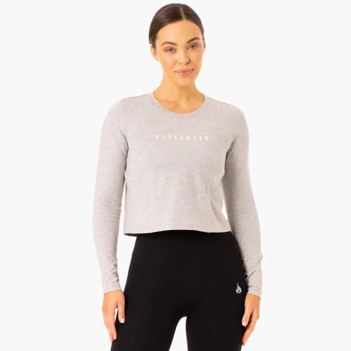 Top cu mânecă lungă pentru femei Foundation Grey - Ryderwear · záber 1