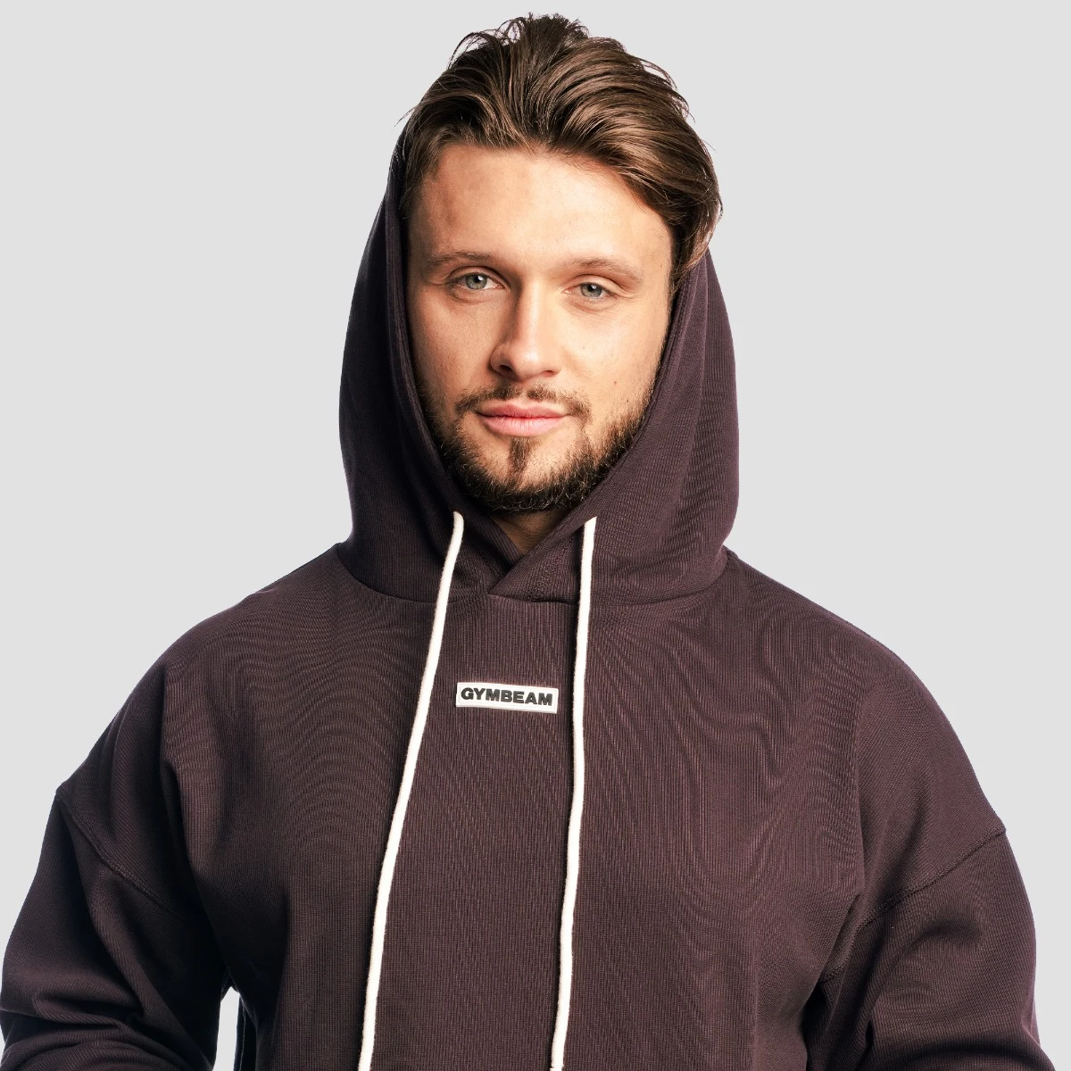 GymBeam Hanorac Aura Hoodie Tee Brown · záber 3