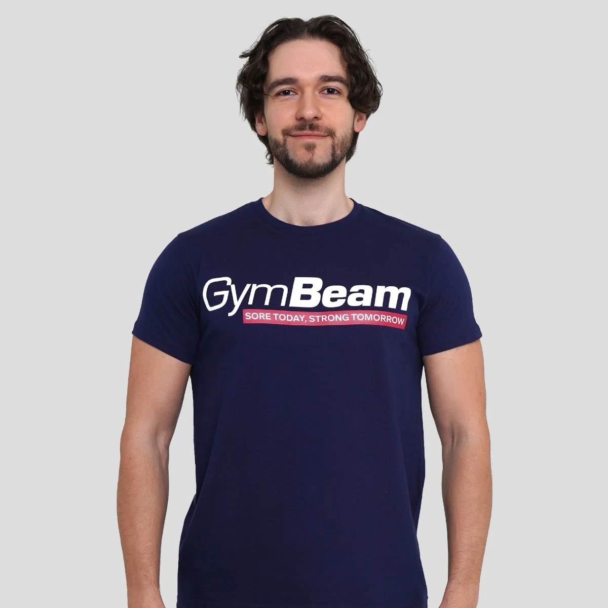 GymBeam Tricou Strong Tomorrow Navy Blue · záber 1