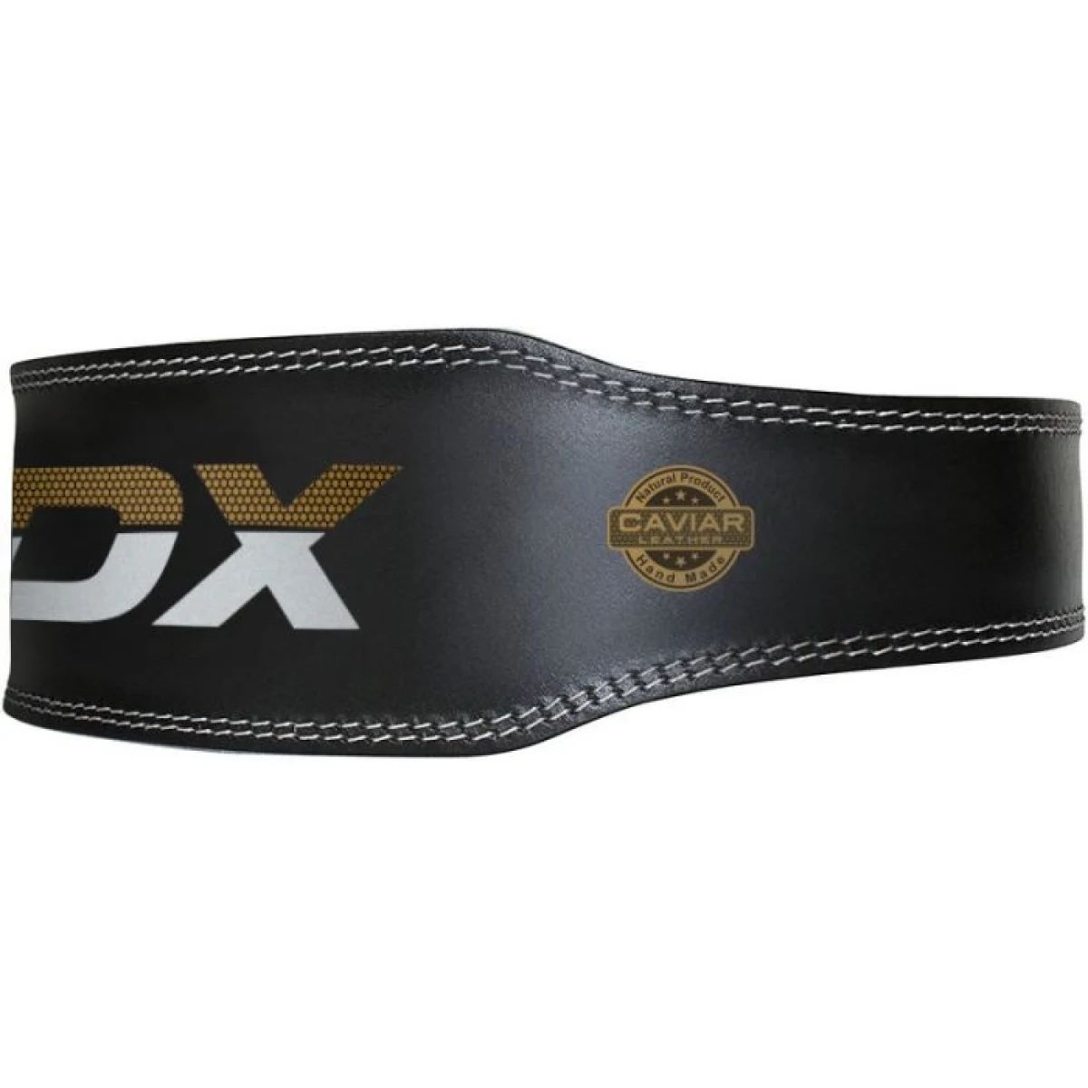 RDX Sports Centură fitness 6“ Leather Black/Gold - Mărime: L | Culoare: viacfarebná | Vek: Adulți | Greutate: 0,56 g | Pachet: 18 · záber 5