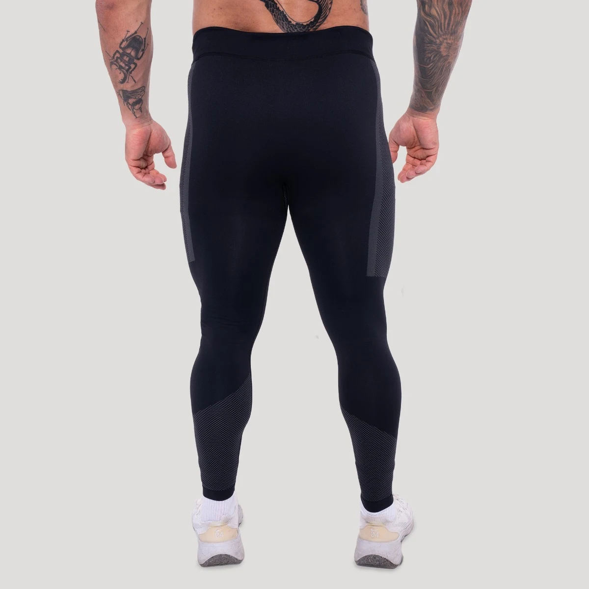 GymBeam Colanți fără cusături OG1 Black/Grey · záber 2