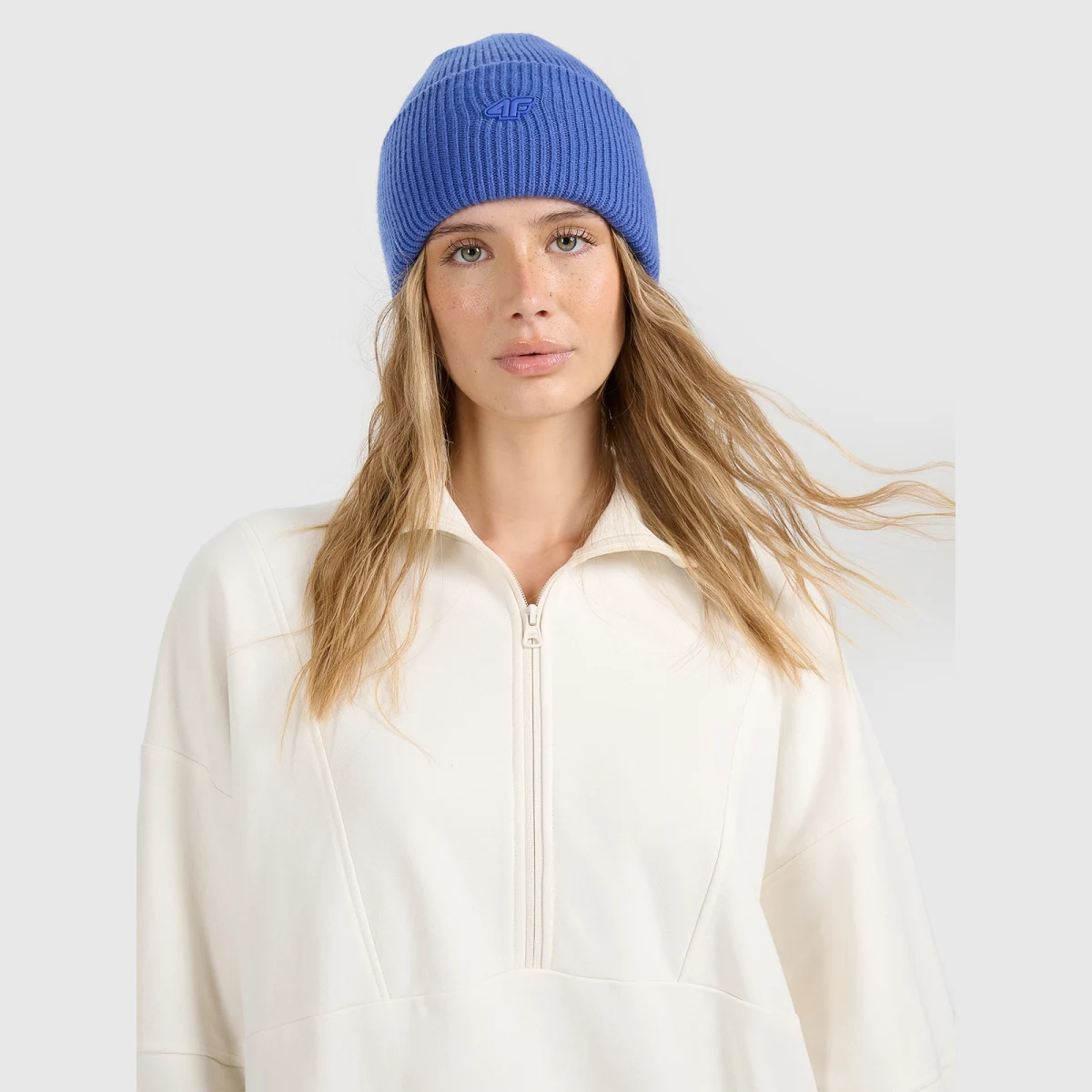 Zimná čiapka unisex - modrá · záber 2