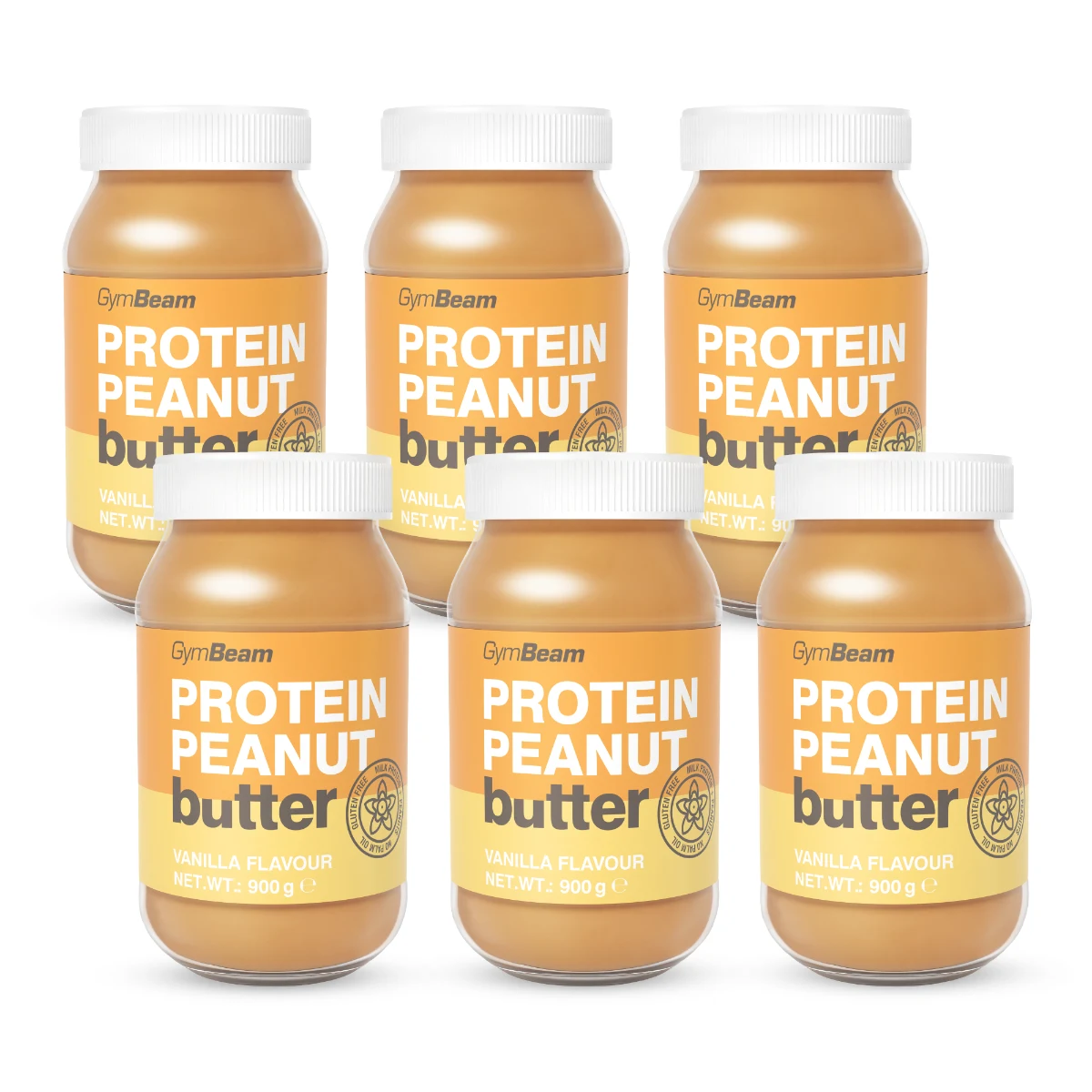GymBeam Unt de arahide proteic Nuts & Whey 1000 g · záber 6