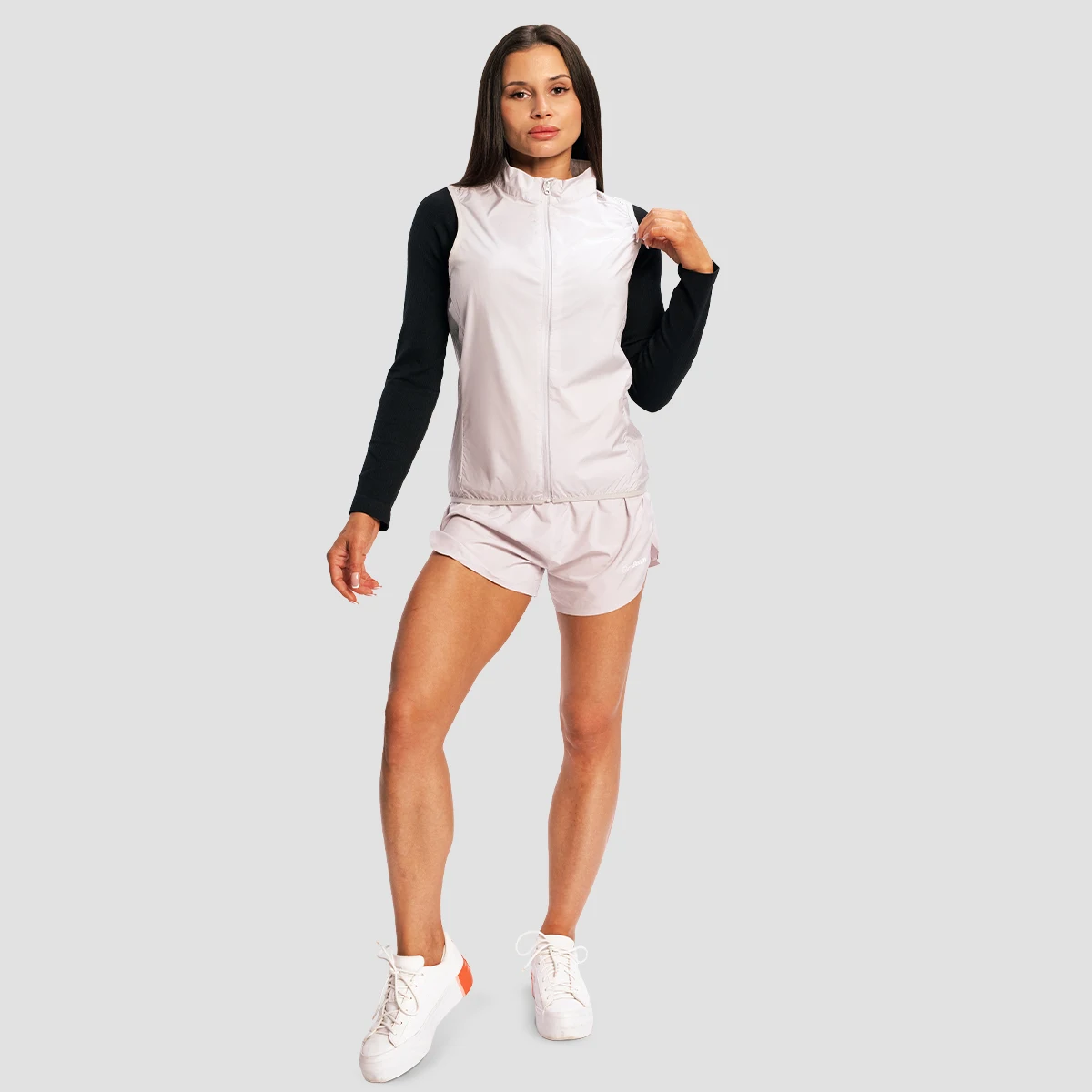 GymBeam Vestă de alergare pentru femei Pulse X Gray · záber 5