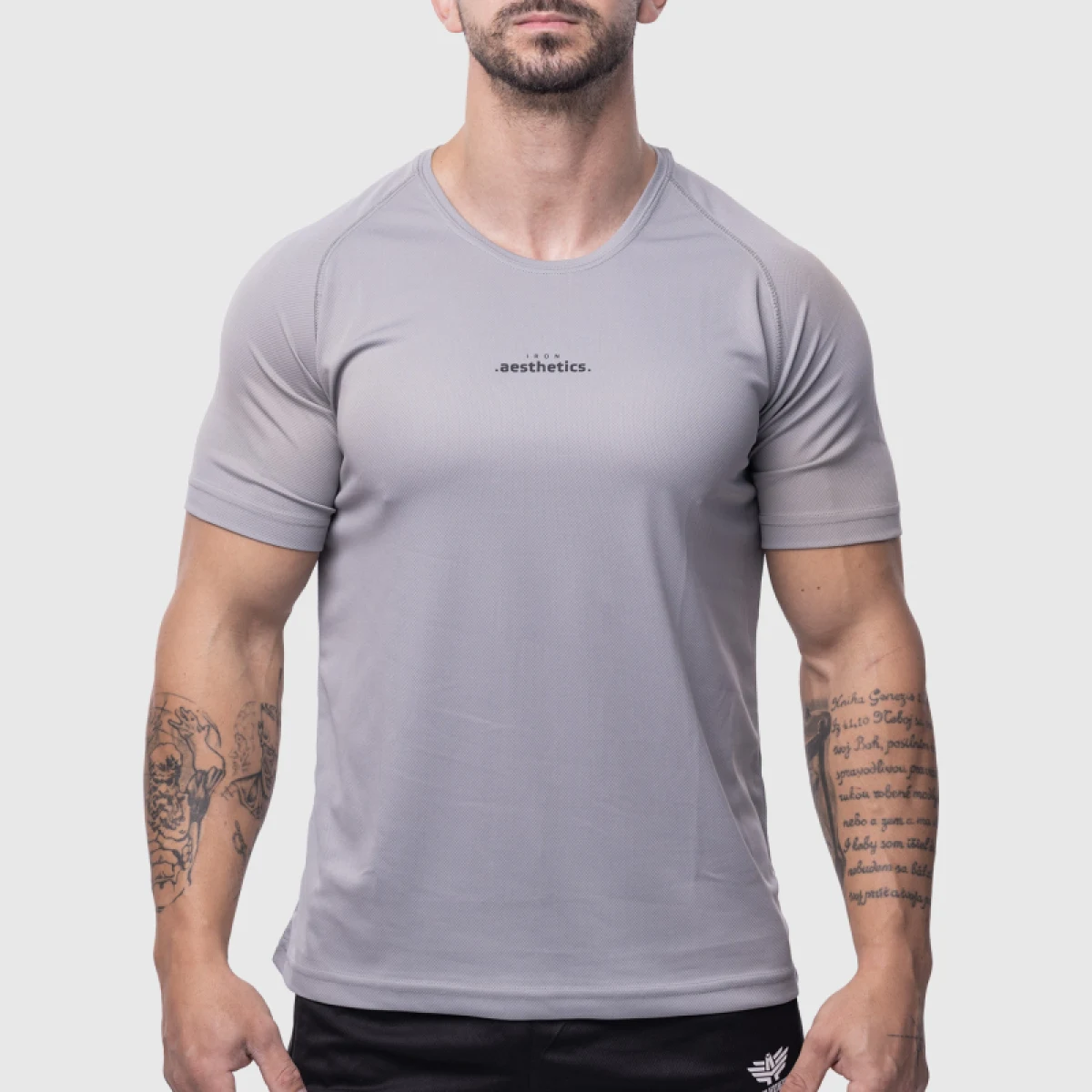 Tricou sport bărbați Iron Aesthetics Training, gri · záber 1