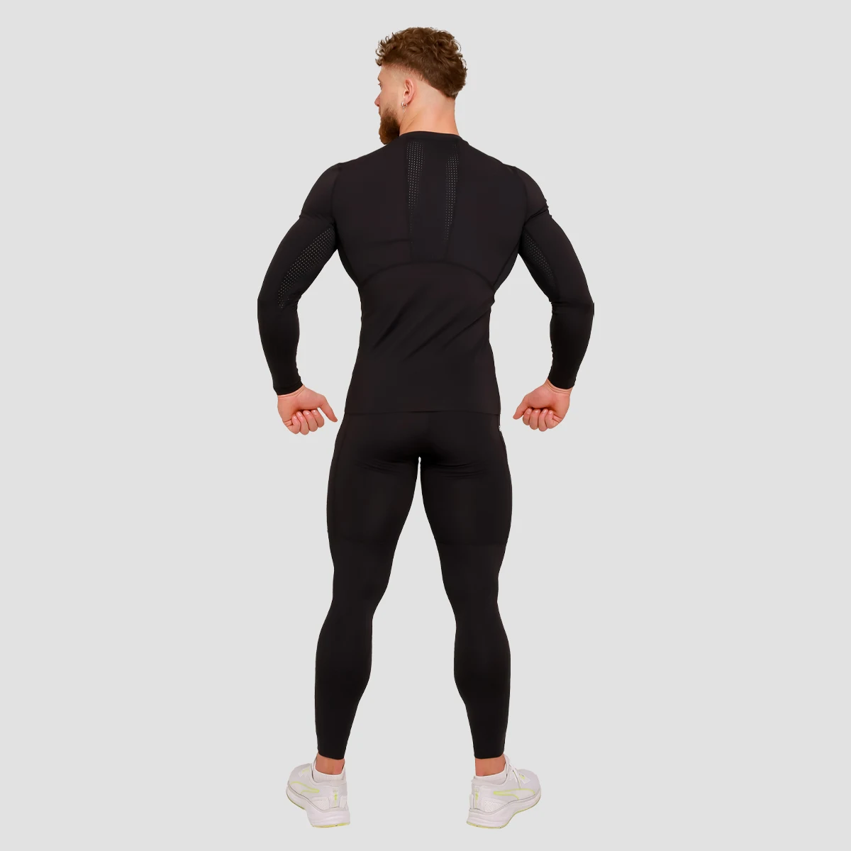 GymBeam Colanți de compresie High Black · záber 4