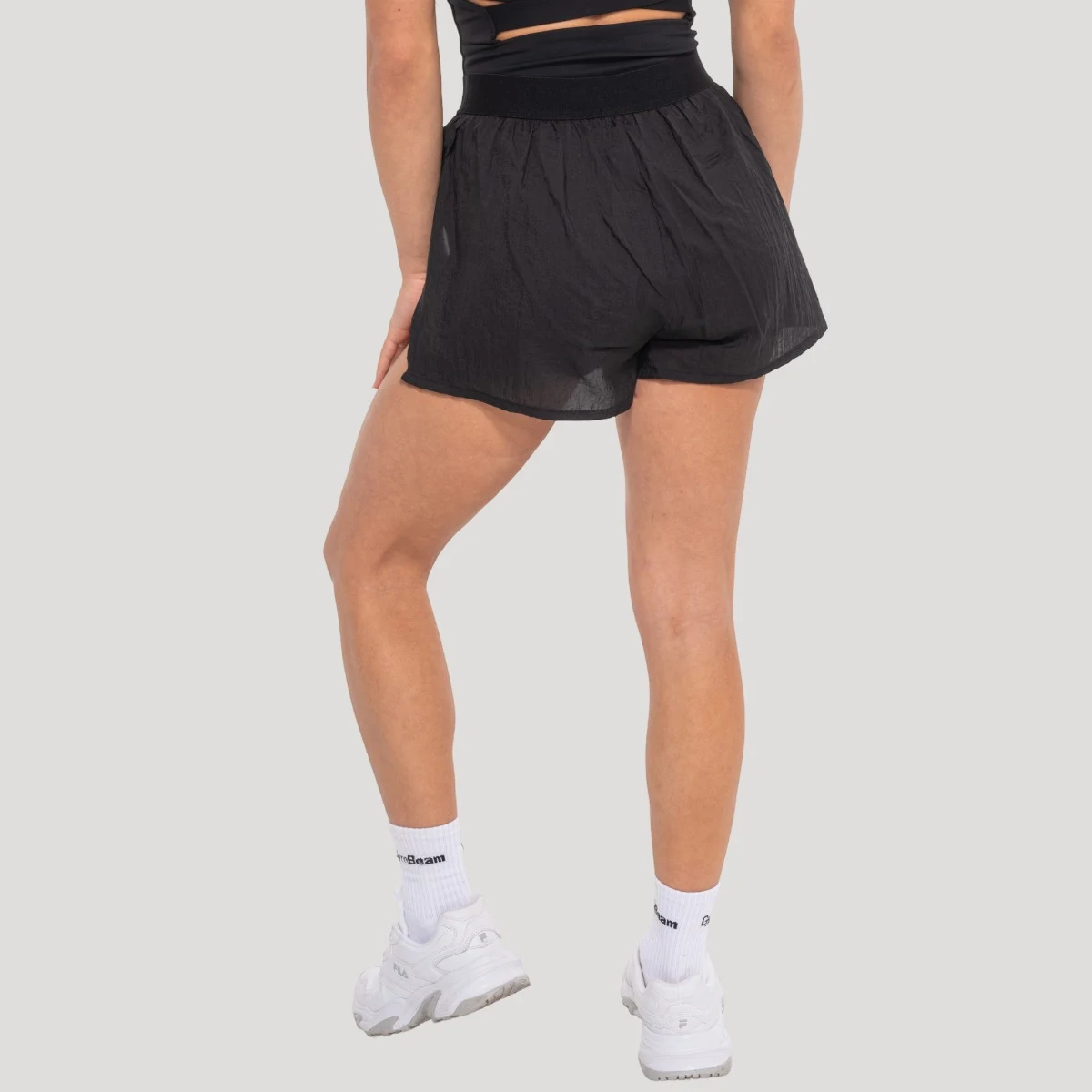GymBeam Pantaloni scurți pentru femei Flow Black · záber 3