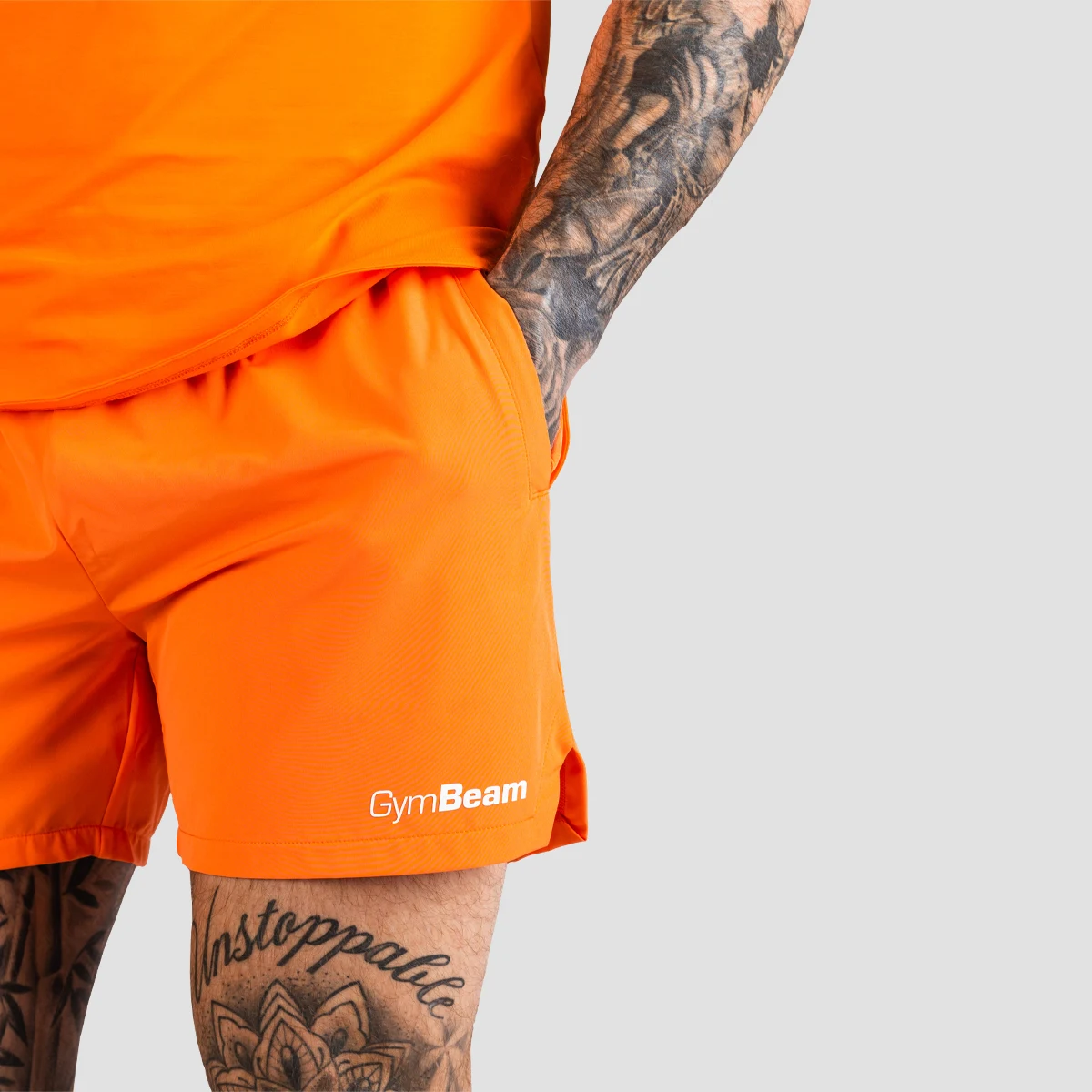 GymBeam Pantaloni scurți TRN Orange · záber 4