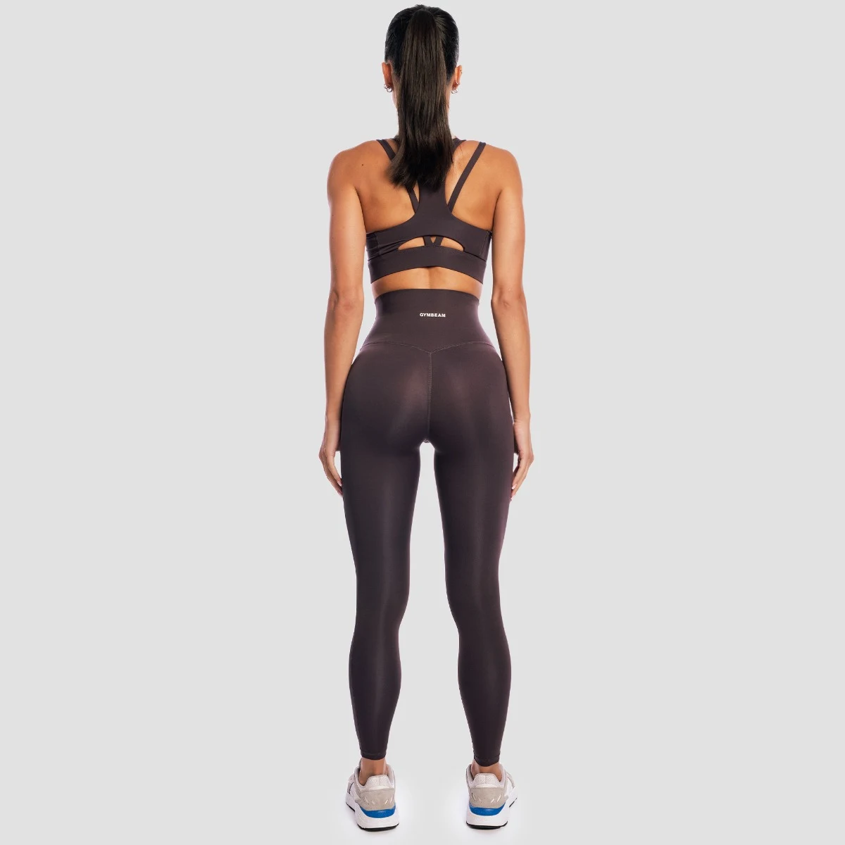 GymBeam Sutien sport Aura Tee Brown · záber 5