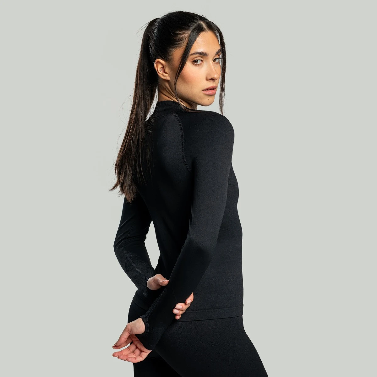 STRIX Top sport pentru femei Seamless Black · záber 3
