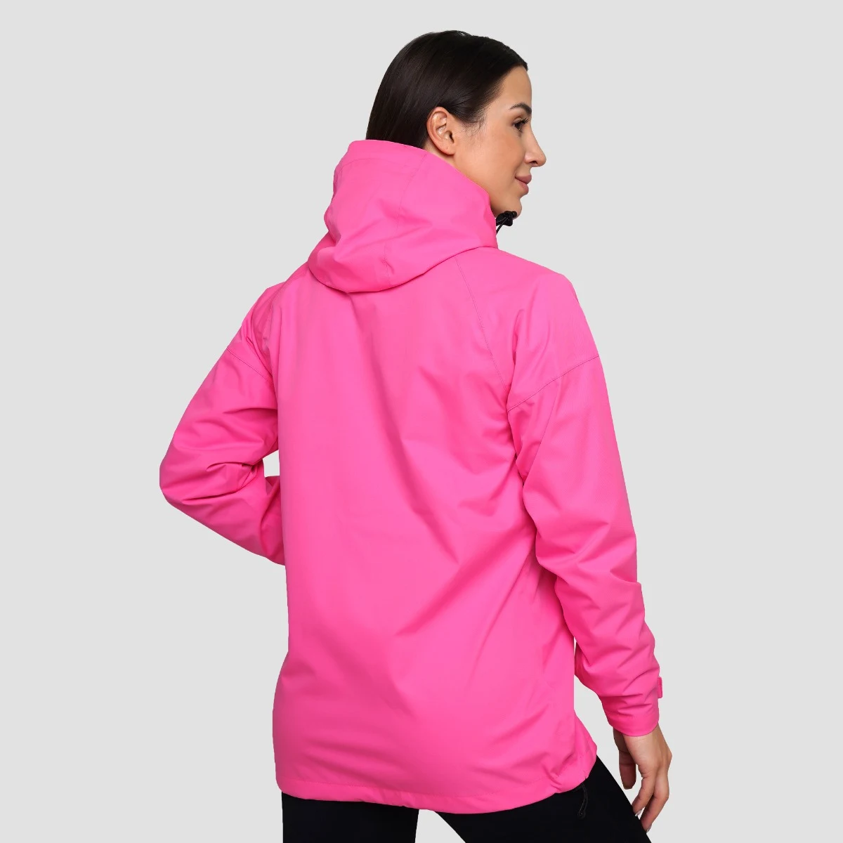 GymBeam Geacă pentru femei Rain Smock Fuchsia · záber 3