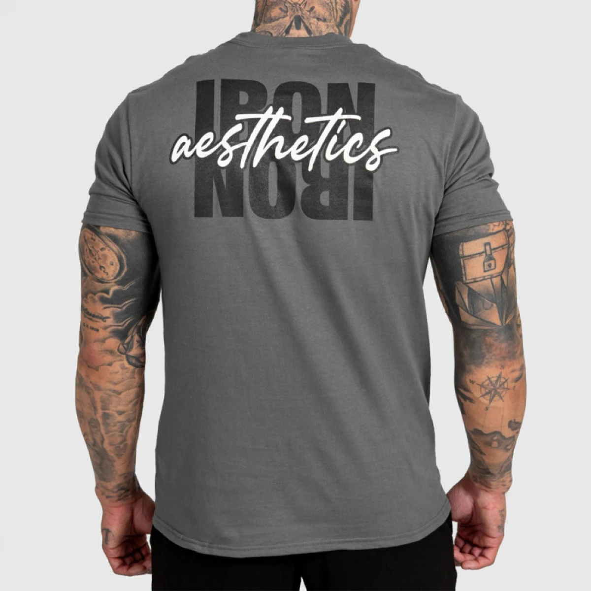 Tricou bărbați Iron Aesthetics Reflect, gri închis · záber 1
