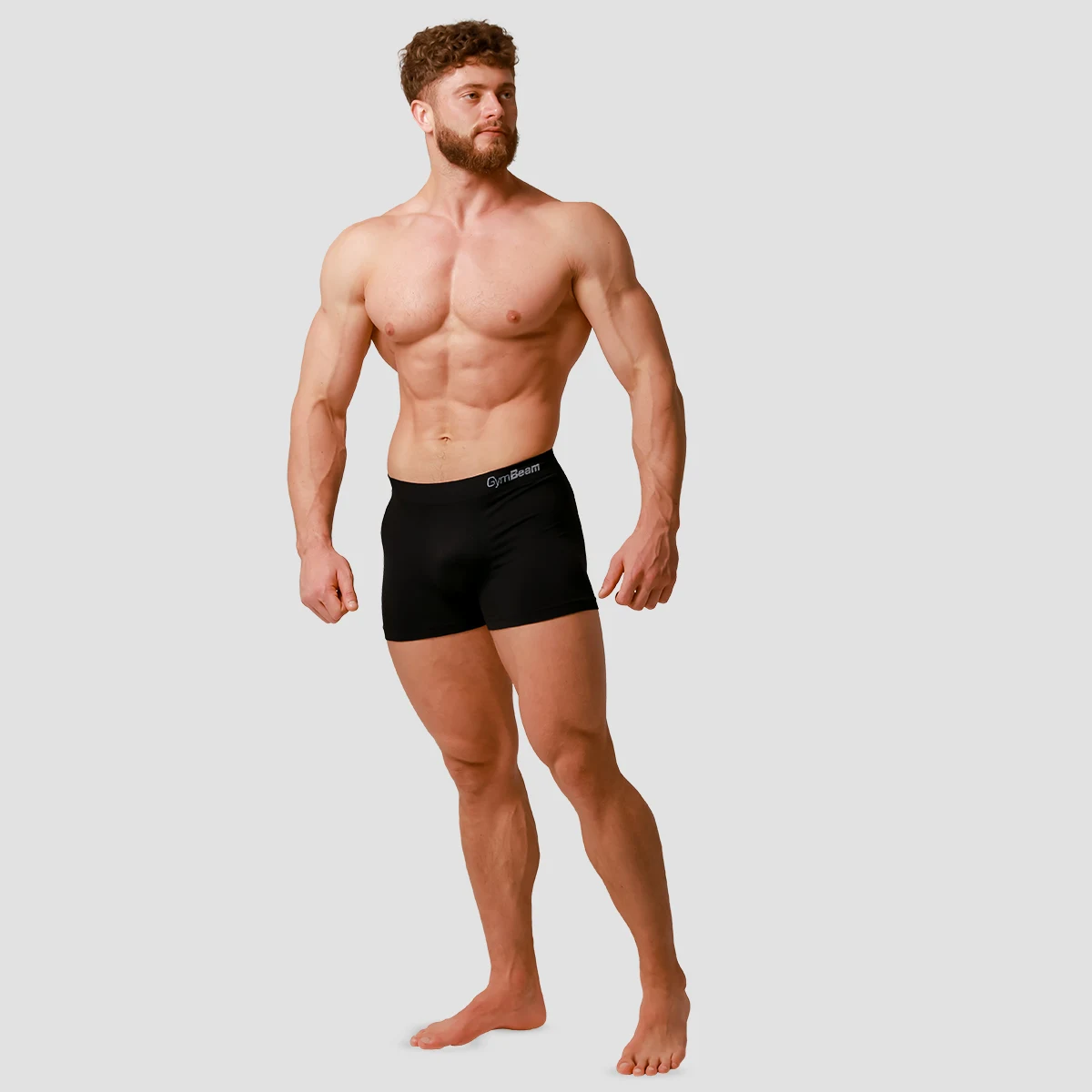 GymBeam Boxeri pentru bărbați Seamless 2Pack Black · záber 5