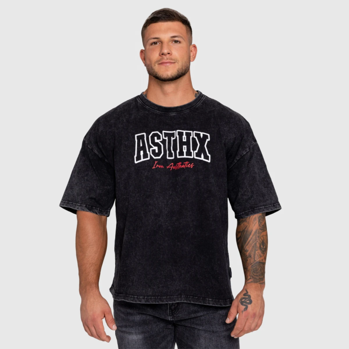 Tricou pentru bărbați Iron Aesthetics ASTHX, washed green · záber 1