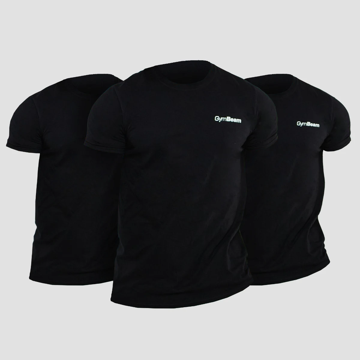 GymBeam Tricou Basic 3Pack Black · záber 1