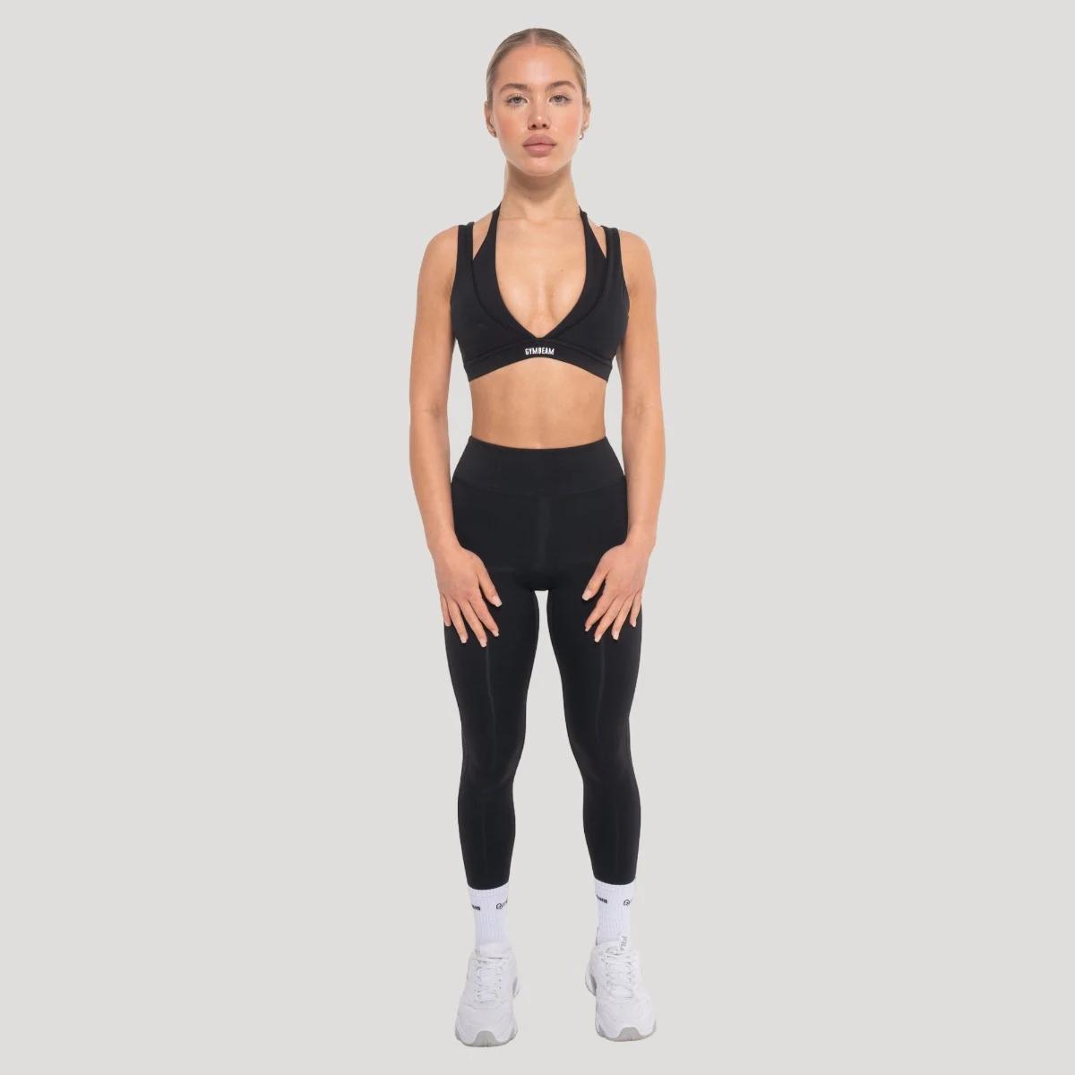 GymBeam Colanți pentru femei Flow Black · záber 5
