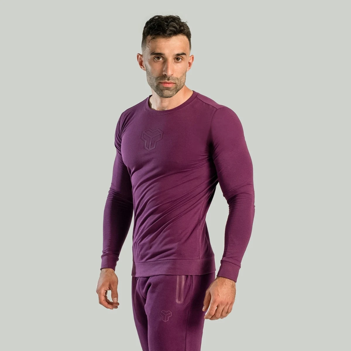 STRIX Bluză cu mânecă lungă Essential Plum · záber 1