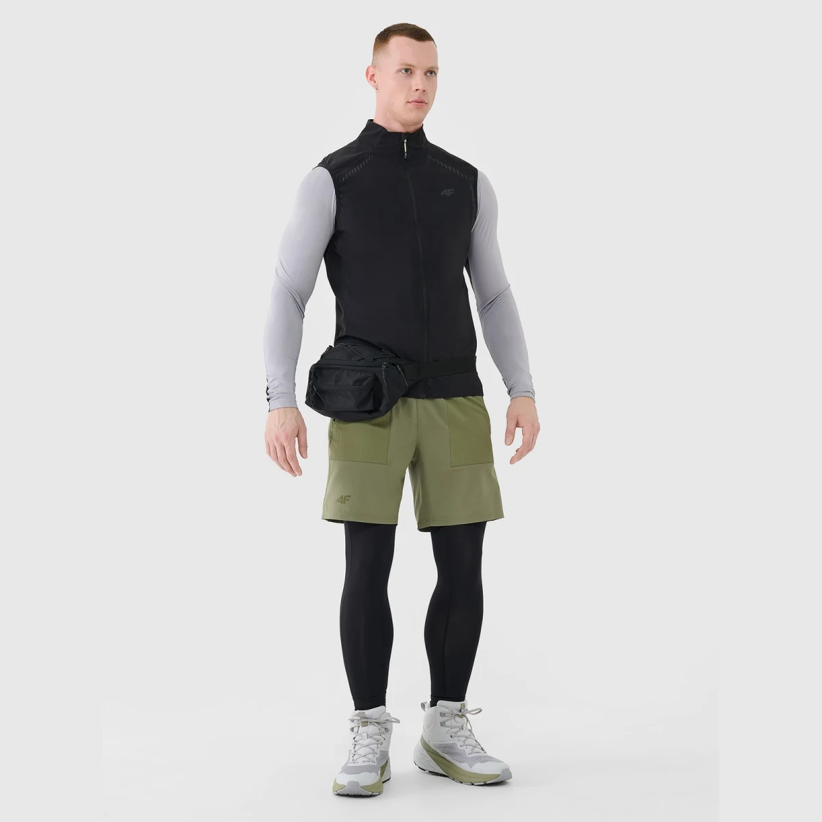 Pánska vysoká trekingová obuv SPEED HIKER s membránou - kaki · záber 2