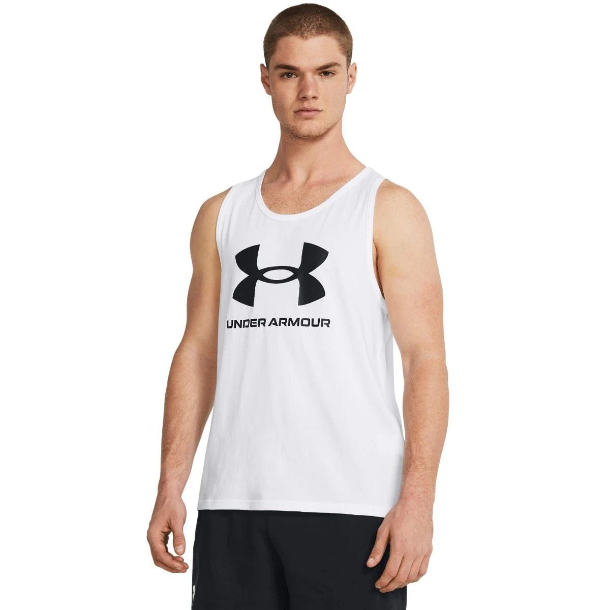 Under Armour SPORTSTYLE LOGO Tank Top White · záber 1
