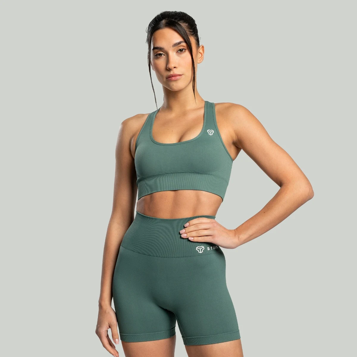 STRIX Sutien sport Seamless Moss · záber 4