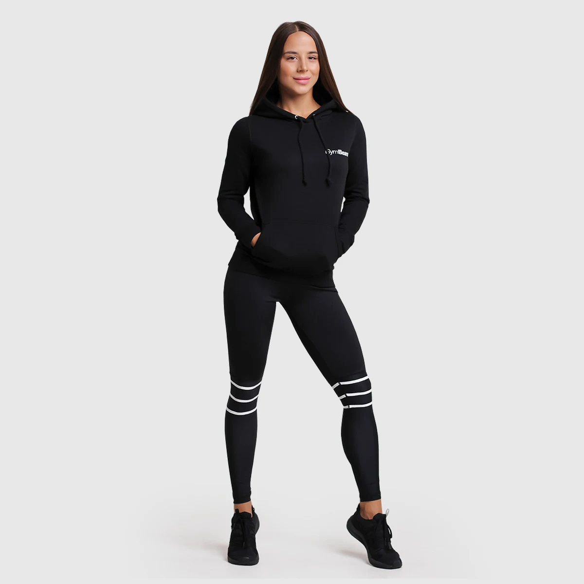 GymBeam Hanorac pentru femei PRO Hoodie Black · záber 3
