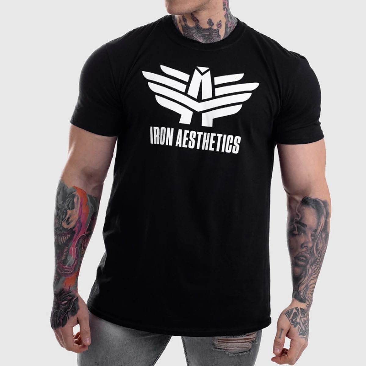 Tricou Ultrasoft Iron Aesthetics, negru · záber 1