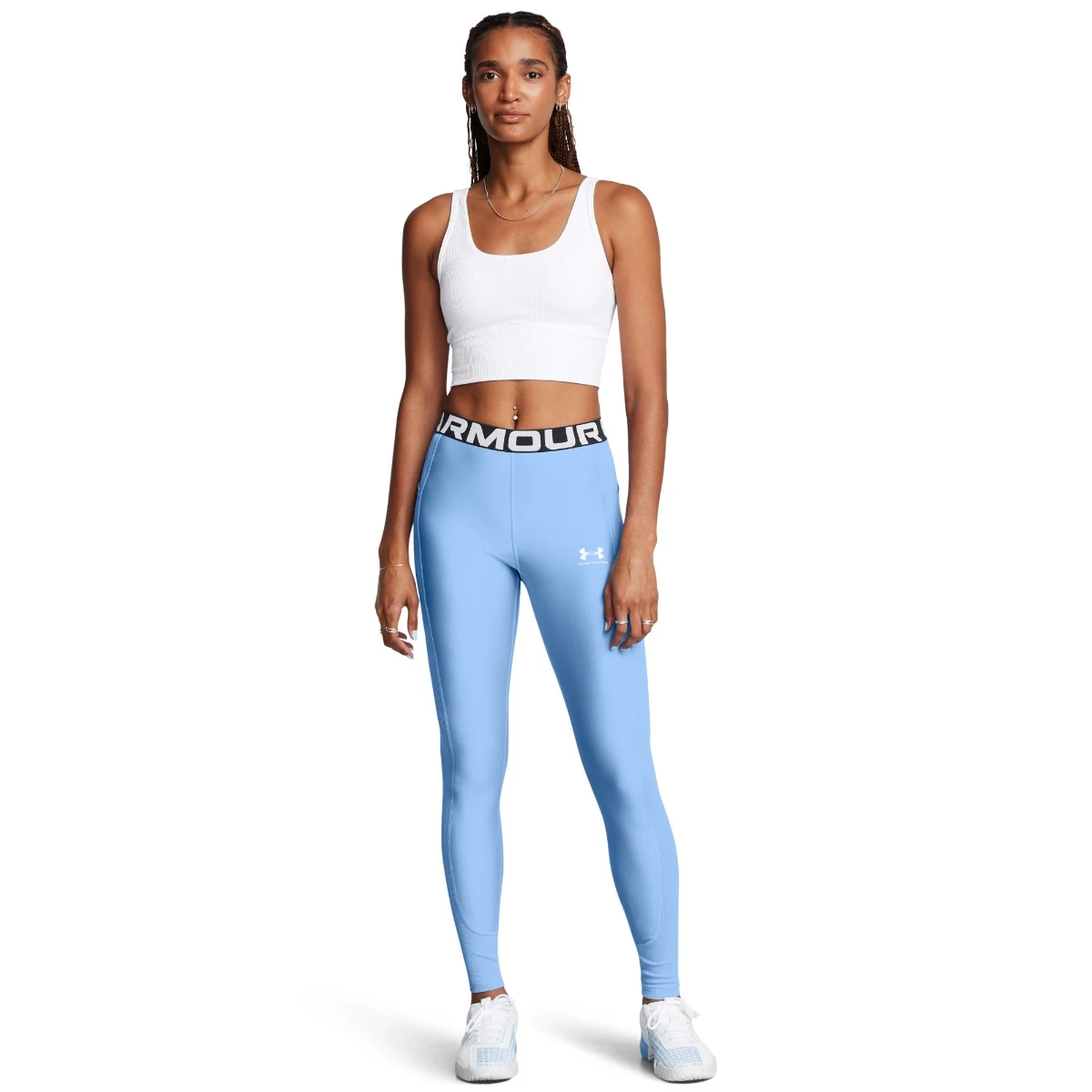 Under Armour Women‘s leggings HeatGear Rib Legging Blue · záber 4