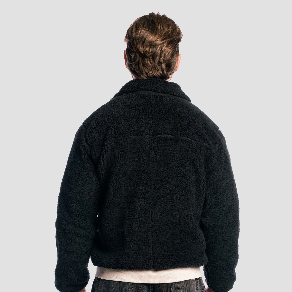GymBeam Sherpa Jacket Black · záber 3