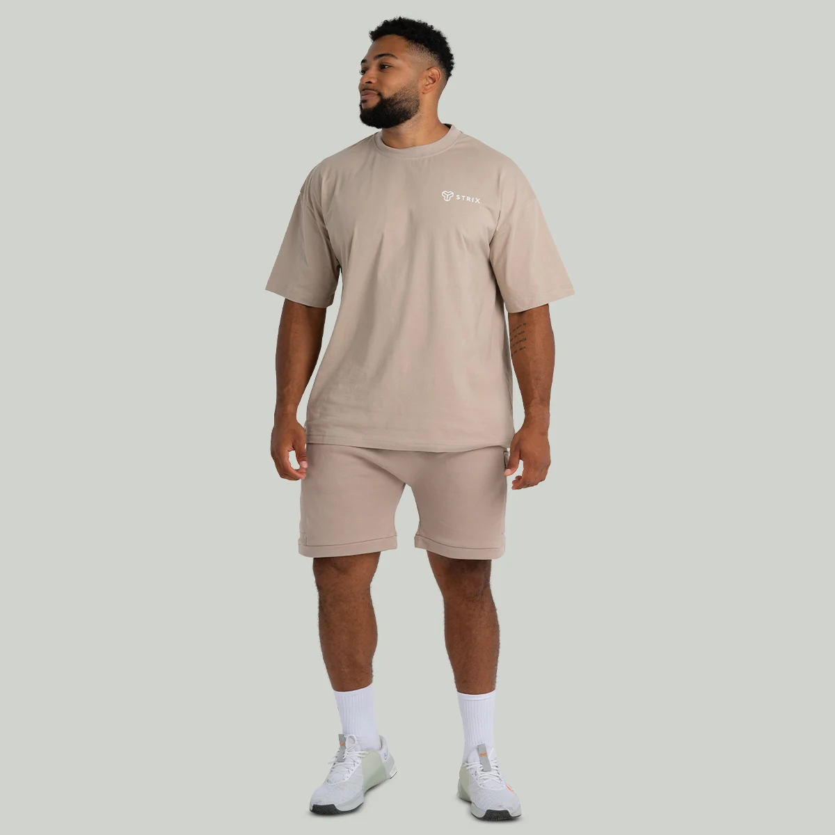 STRIX Tricou Oversized Tee Taupe · záber 4