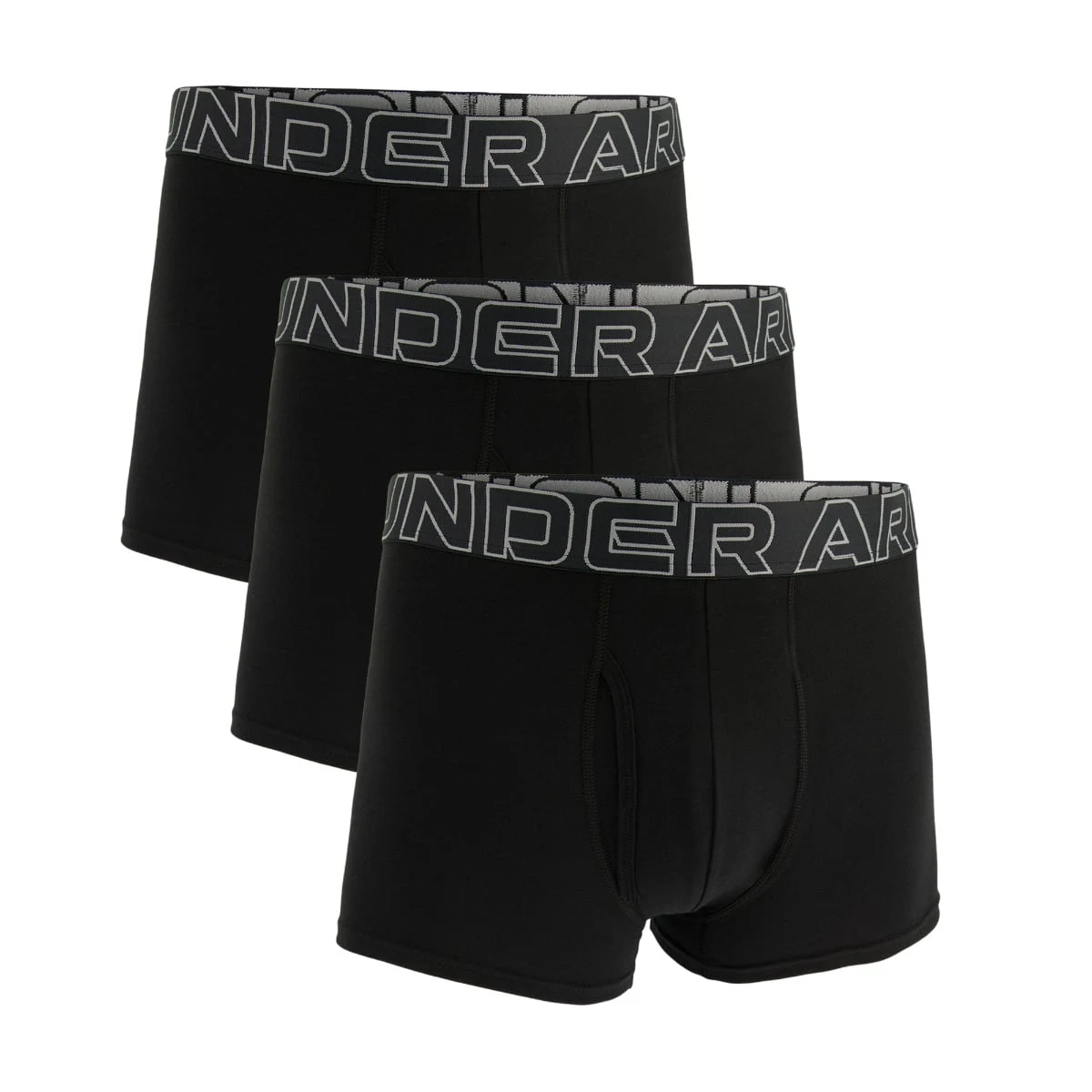 Under Armour Boxeri pentru bărbați Perf Cotton 3in 3Pack Black · záber 1