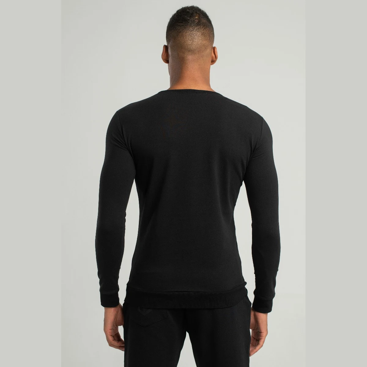 STRIX Bluză cu mânecă lungă Essential Black · záber 4