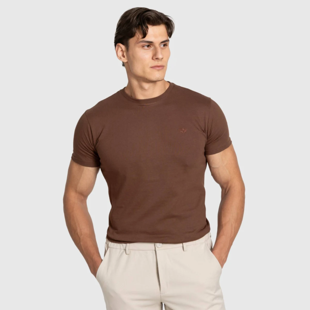 Tricou bărbați Iron Aesthetics Finest, maro · záber 1