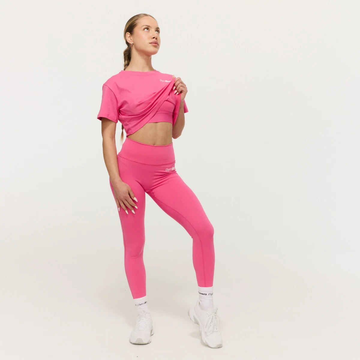 GymBeam Tricou pentru femei Cropped Limitless Dragonfruit · záber 3
