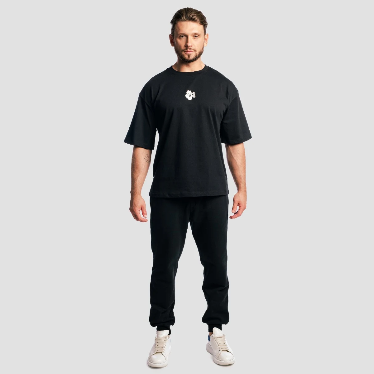 GymBeam Tricou Boxy Shaker Black · záber 5