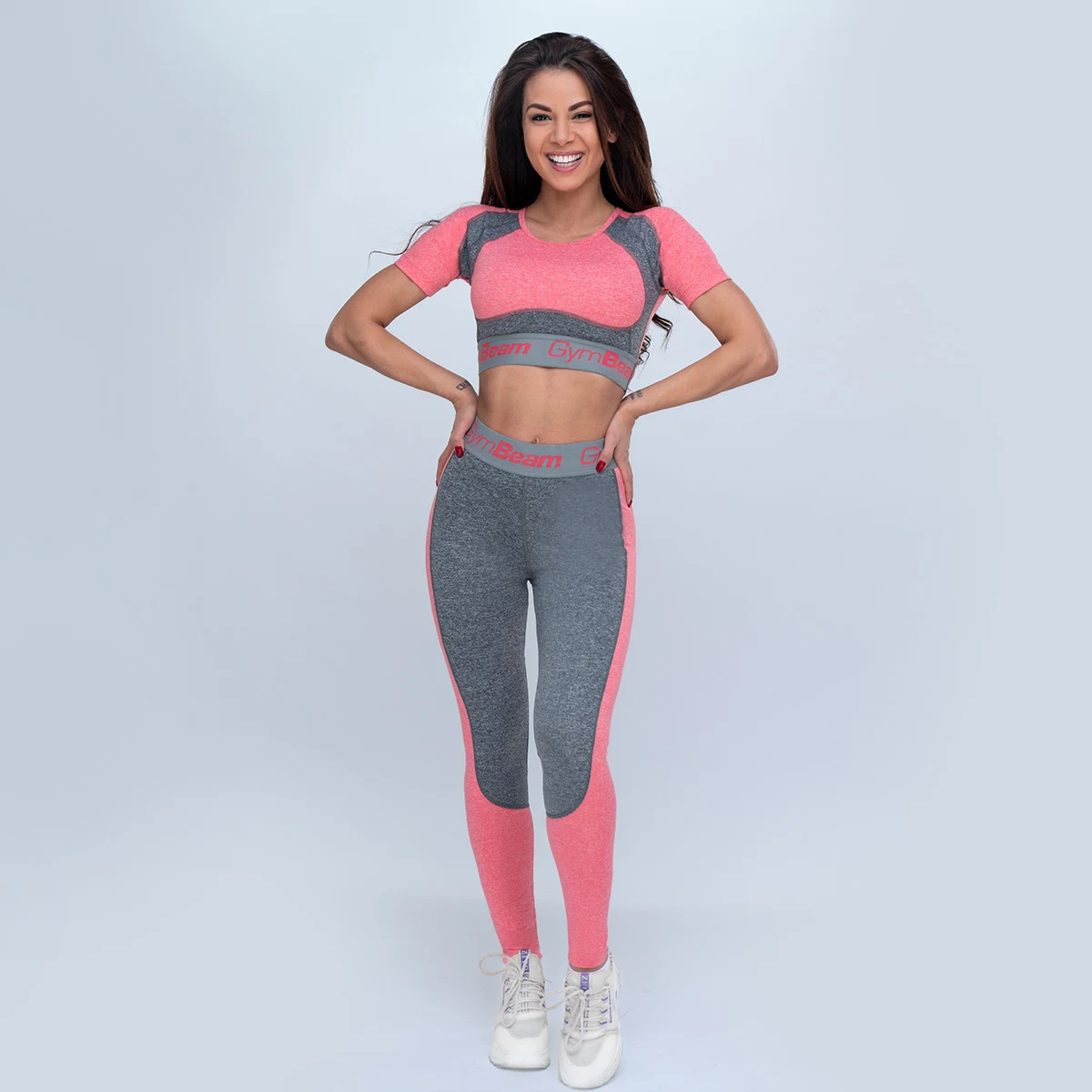 GymBeam Športový top Ultrafit Heather Pink · záber 4