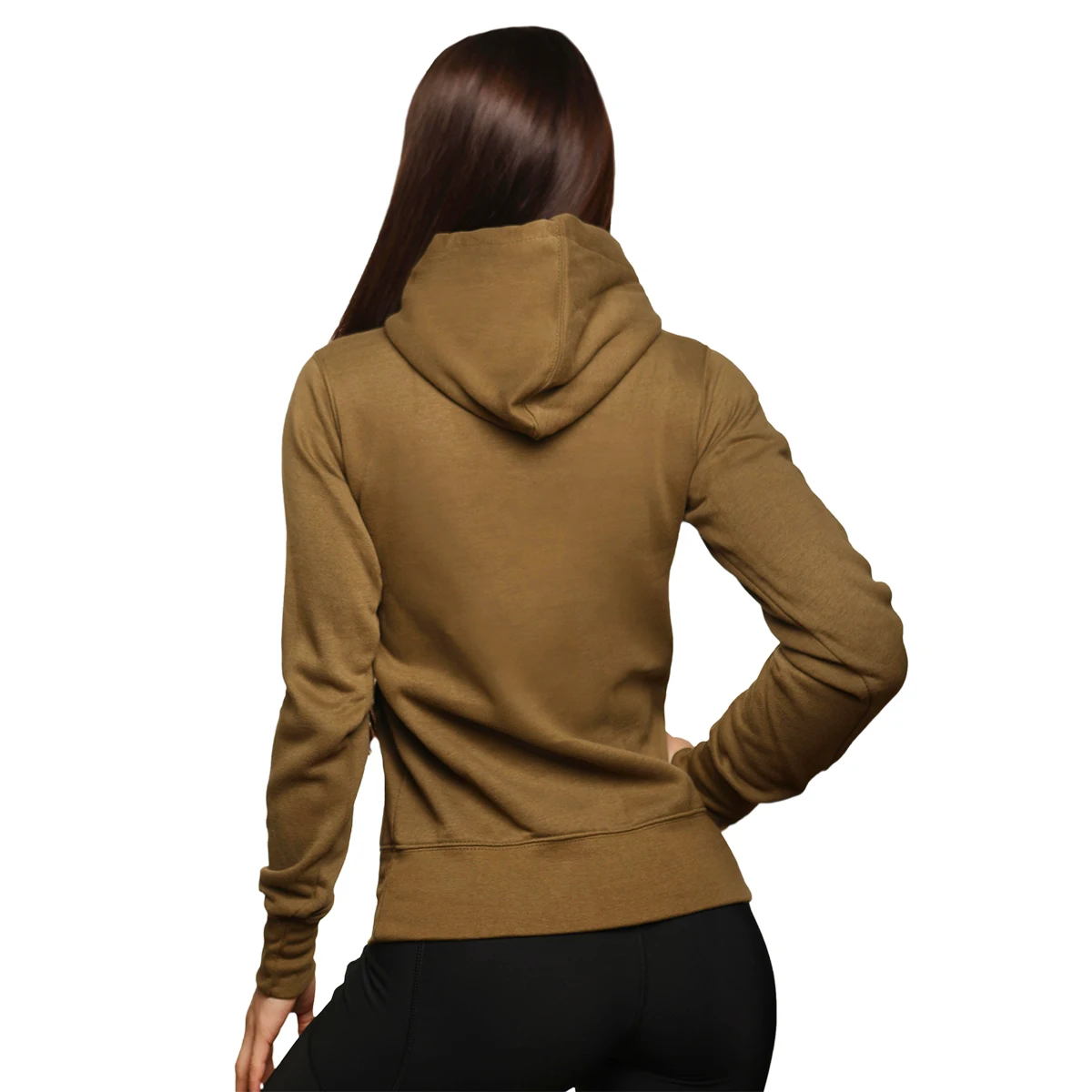 GymBeam Hanorac pentru femei Athlete Military Green · záber 5