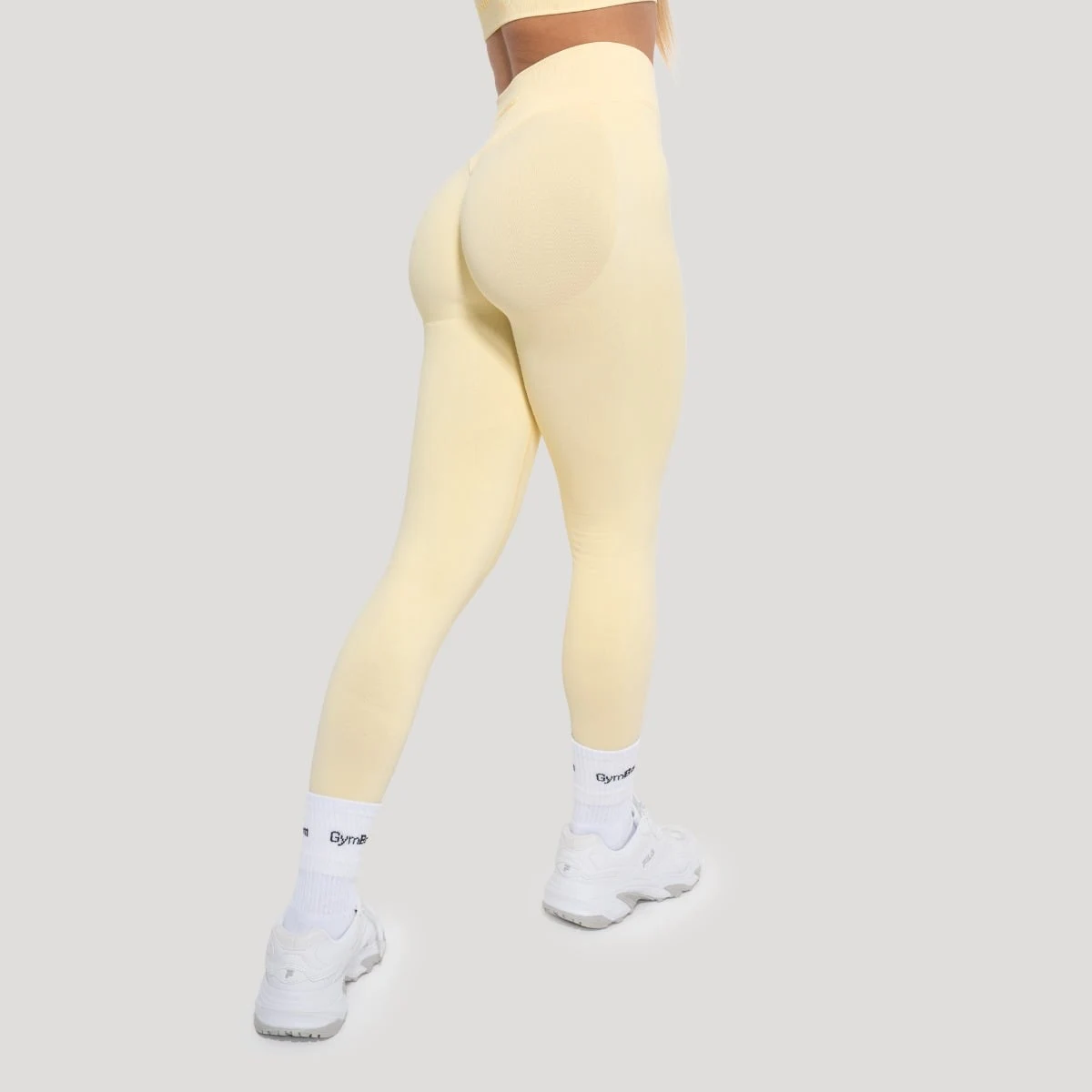 GymBeam Colanți pentru femei Luma Butter Yellow · záber 1