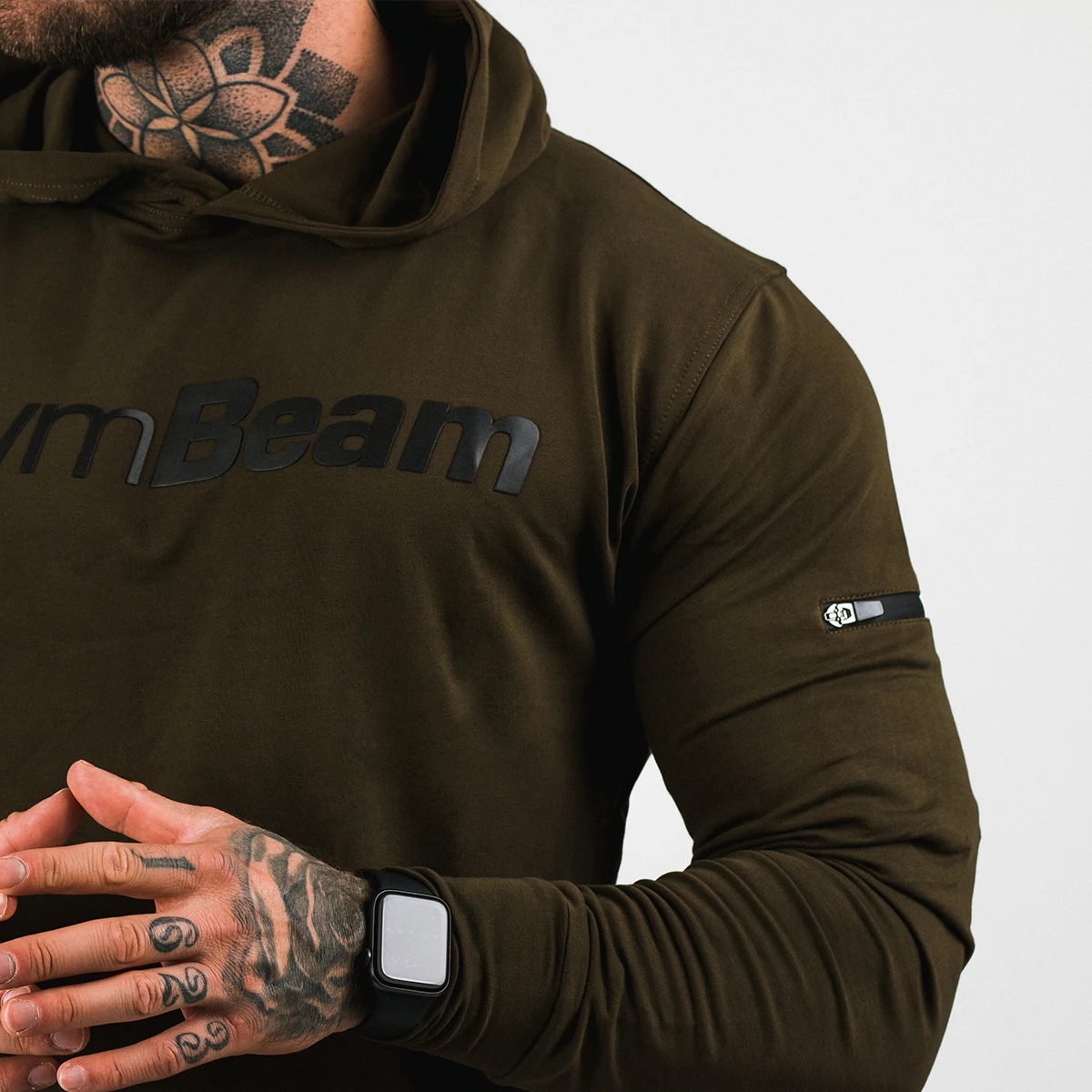 GymBeam Hanorac Military Green · záber 2