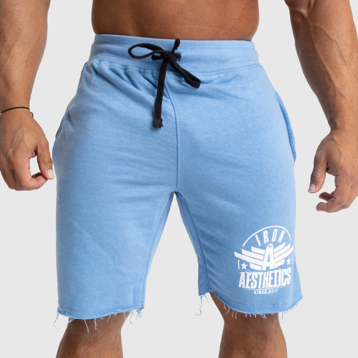 Pantaloni scurți de trening pentru bărbați Iron Aesthetics Force, albastru deschis · záber 1