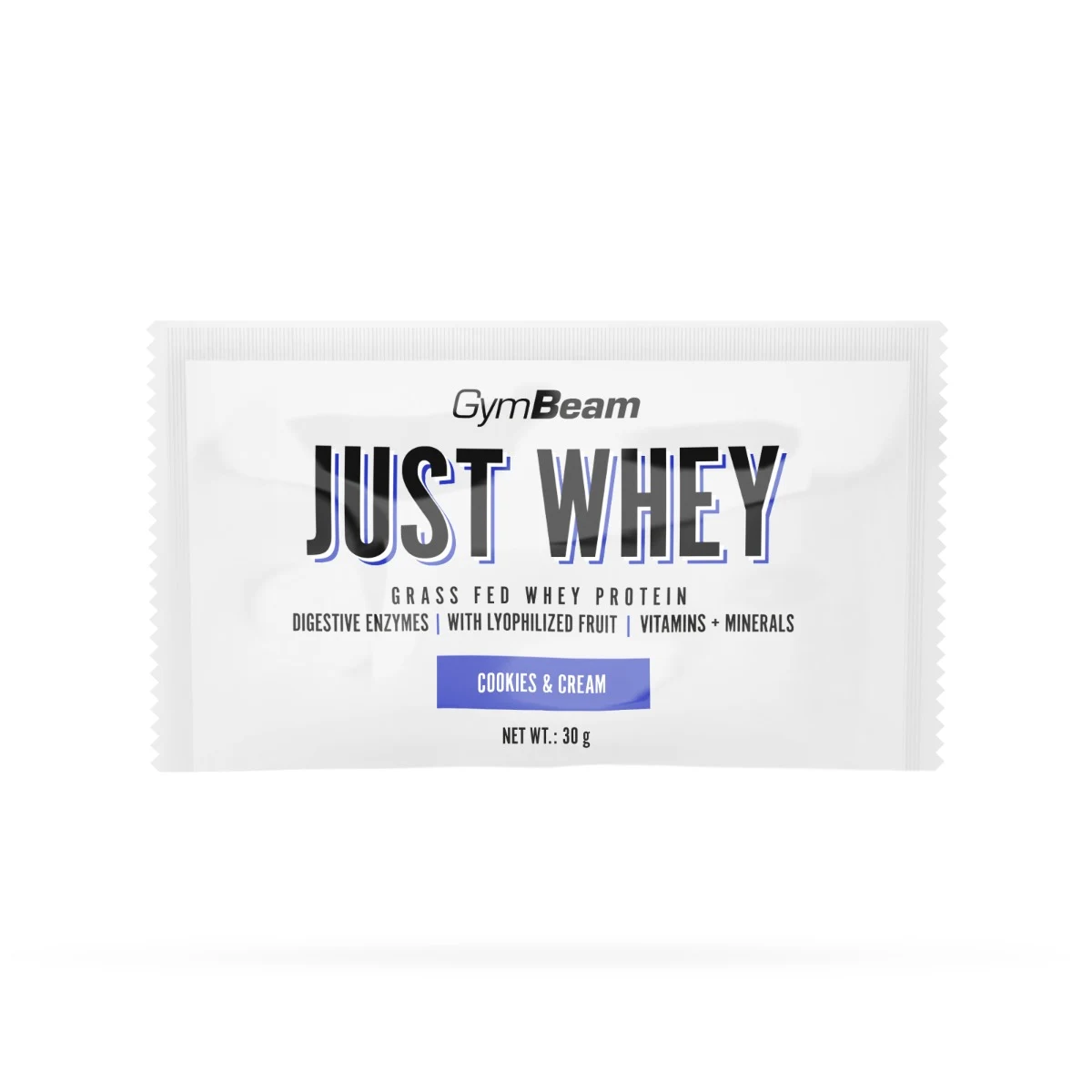 GymBeam Just Whey Grass-Fed Protein - Aromă: Biscuiți & cremă | Greutate: 0,03 g | Pachet: 400 · záber 1