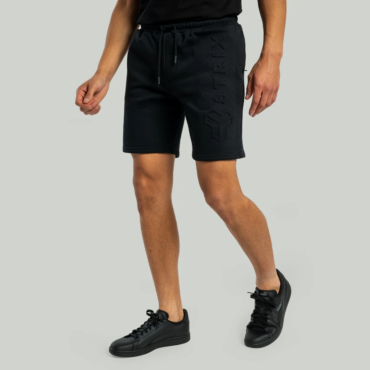 STRIX Pantaloni scurți Embossed Black · záber 3