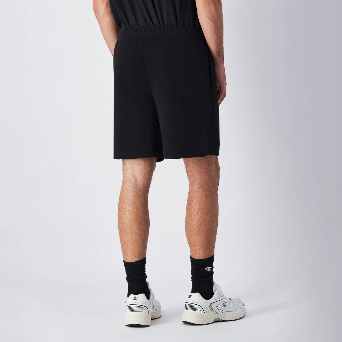 Champion Pantaloni scurți Big Logo French Terry Black · záber 2