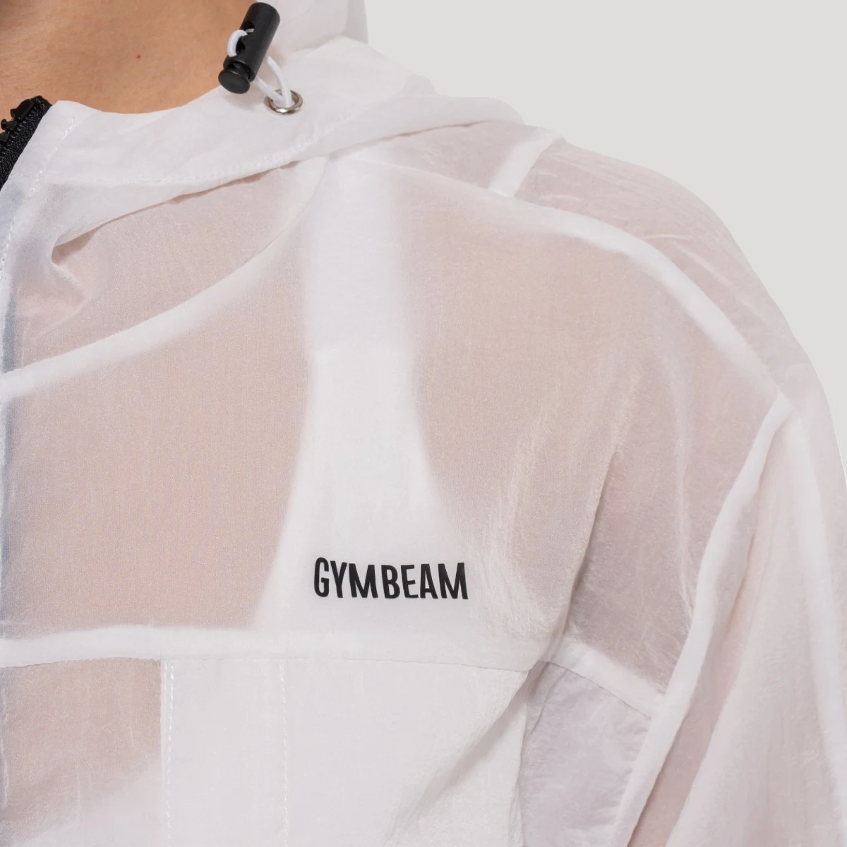 GymBeam Geacă pentru femei Flow White · záber 5
