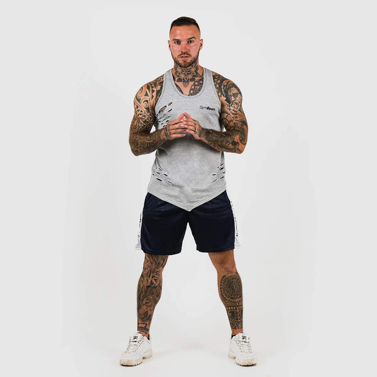 GymBeam Șort Vertical Navy · záber 3