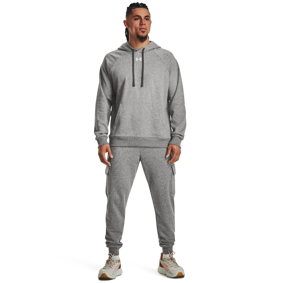 Under Armour Men‘s sweatshirt UA Rival Fleece Hoodie Grey · záber 3
