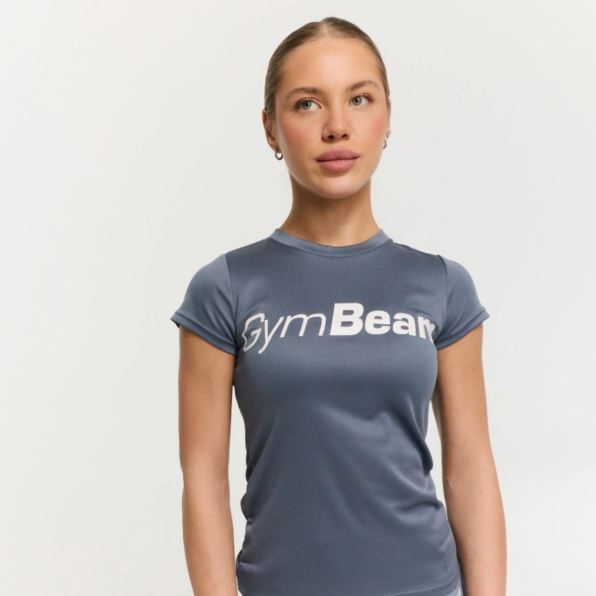 GymBeam Tricou pentru femei Mesh Essence Denim Blue · záber 1